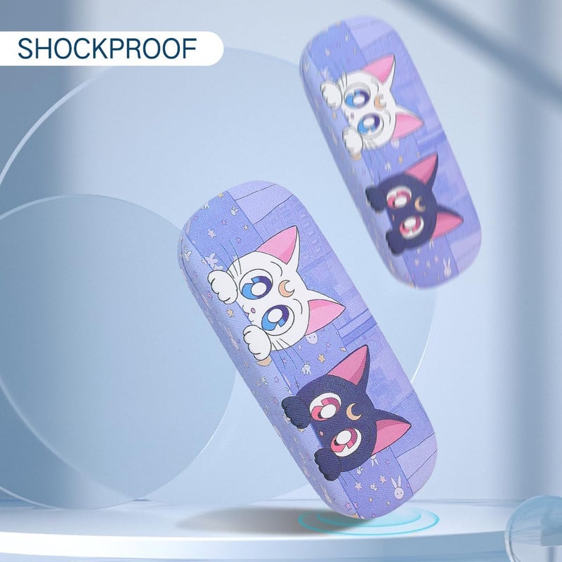 PERFECTSIGHT Store Hard Shell Eyeglasses Case, Kawaii Protective Glasses Case for Kids, Cute Eyeglass Case for Women Men Girls - Image 3